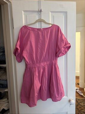 Free People Bright Pink Short Sleeve dress